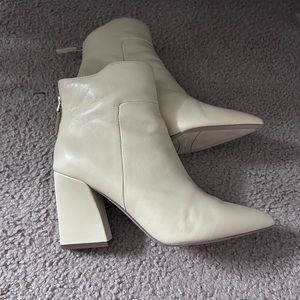Franco Sarto women’s heeled ankle venture block leather booties /boots